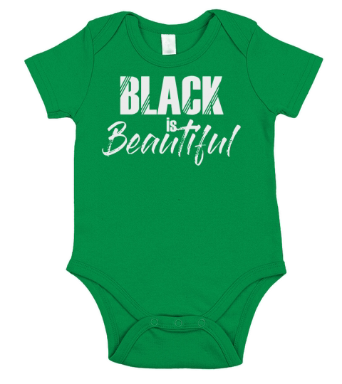 Black Is Beautiful Short Sleeve Baby One-Piece