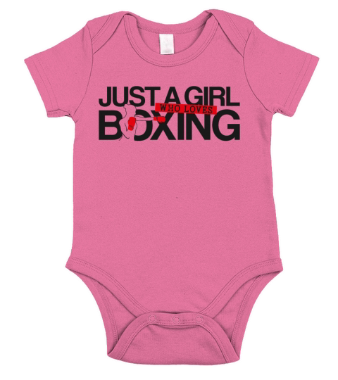 Boxing Vintage Just A Girl Who Short Sleeve Baby One-Piece