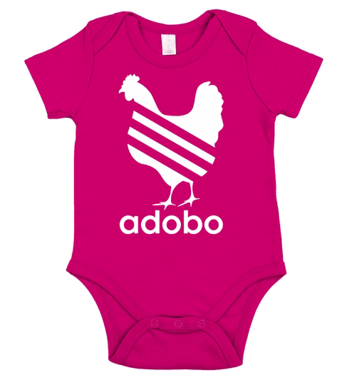 Chicken Adobo T Shirt Funny Filipino Pinoy Humor Philippines Short Sleeve Baby One-Piece
