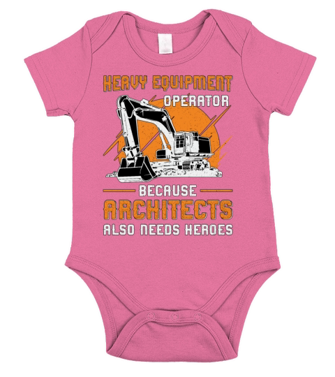 Excavator Heavy Equipment Operator Construction Short Sleeve Baby One-Piece