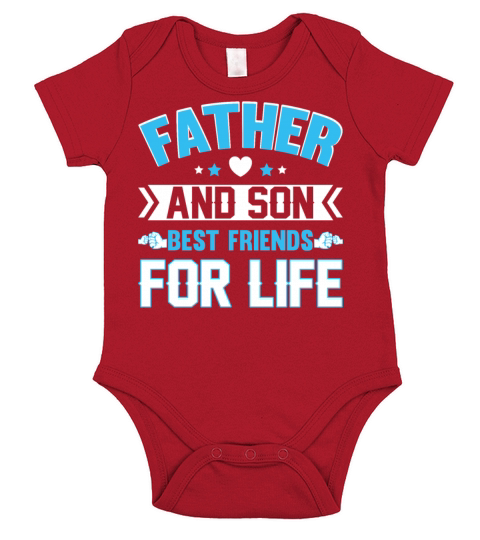 Father And Son Best Friends For Life Gift for Dad Short Sleeve Baby One-Piece