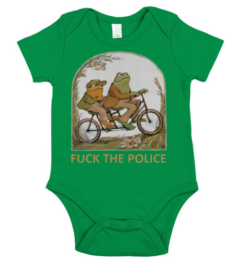 FROG AND TOAD F-CK THE POLICE Short Sleeve Baby One-Piece