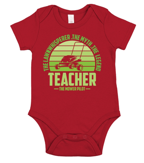Funny Teacher Lawn Mowing Shirt Lawn Mower Mow Sum Short Sleeve Baby One-Piece