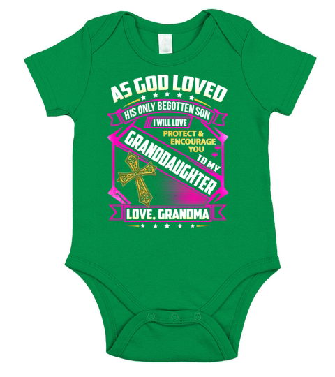 Grandma - Granddaughter Short Sleeve Baby One-Piece