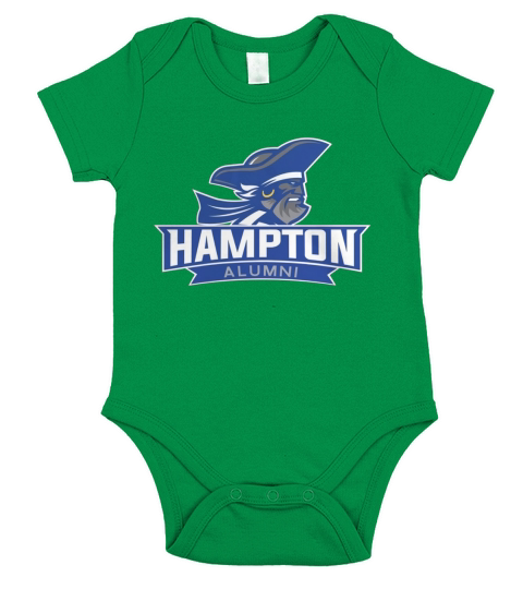Hampton Alumni Pirates T-Shirt, University Design Short Sleeve Baby One-Piece
