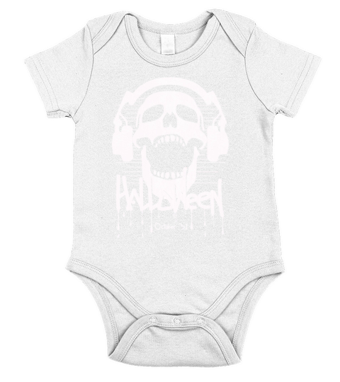 Happy Halloween party time - funny saying Short Sleeve Baby One-Piece