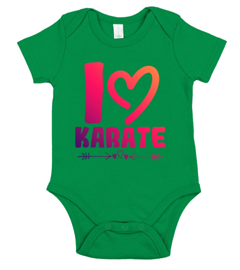 I love karate Short Sleeve Baby One-Piece