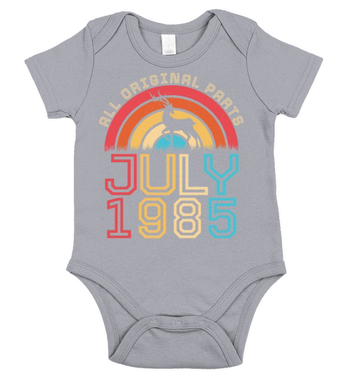 July 1985 Vintage Short Sleeve Baby One-Piece