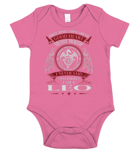 LEO Good Heart Name Shirts Short Sleeve Baby One-Piece