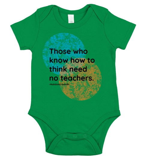 Mahatma Gandhi Think Quotes Short Sleeve Baby One-Piece