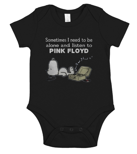 Manchmal muss ich alleine sein und Pink Floyd hören Short Sleeve Baby One-Piece
