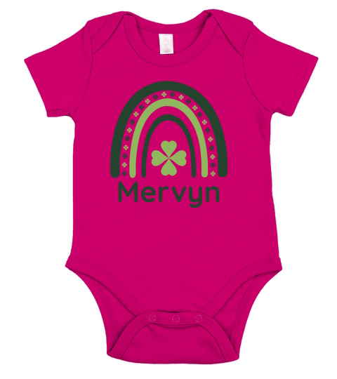 Mervyn Clover Boho Rainbow Short Sleeve Baby One-Piece