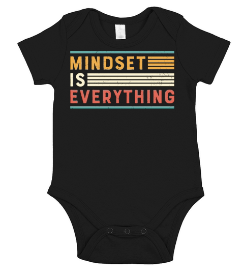 Mindset Motivation Quote Short Sleeve Baby One-Piece