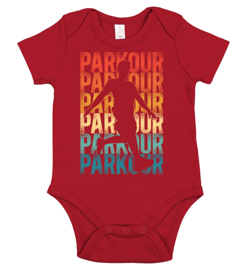 Parkour Free Running Traceur Retro Short Sleeve Baby One-Piece