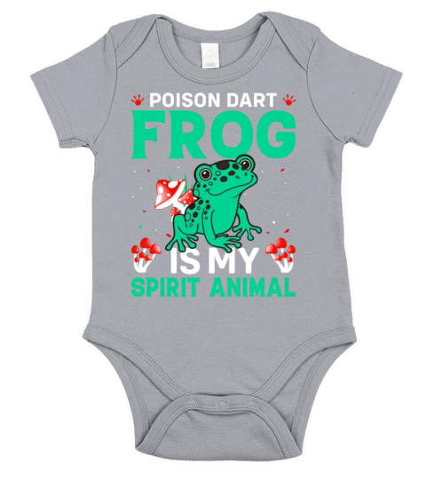 Poison Dart Frog Is My Spirit Animal - Funny Frog Short Sleeve Baby One-Piece