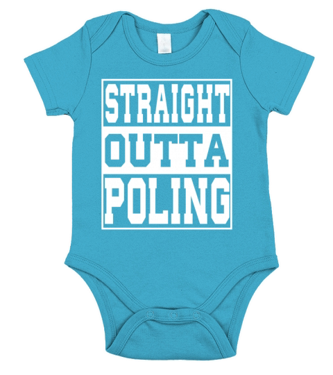 Poling Saying Funny Short Sleeve Baby One-Piece