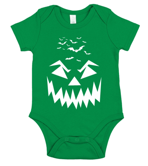 Pumpkin Halloween Short Sleeve Baby One-Piece