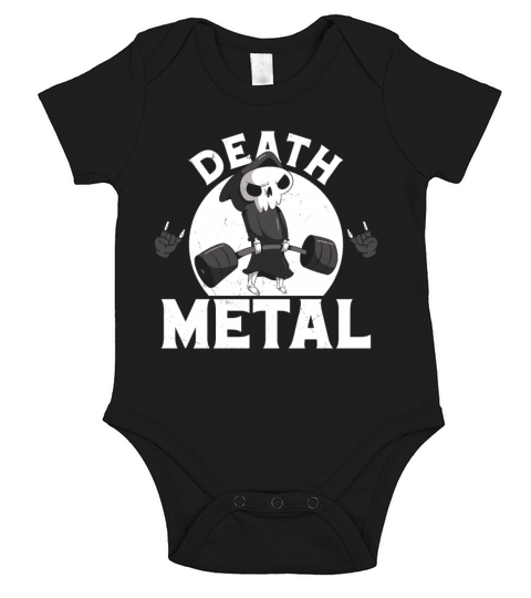 Punk Emo Styles Gothic Goth Clothes Skeleton Gifts Short Sleeve Baby One-Piece