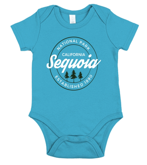 Sequoia National Park T Shirt California Souvenirs Short Sleeve Baby One-Piece