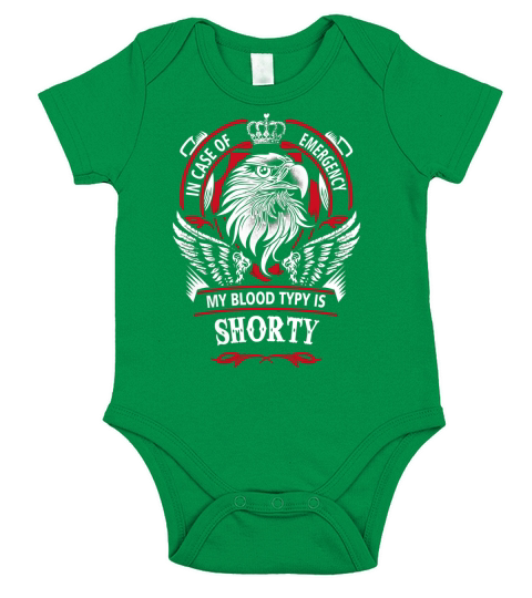 SHORTY shirt, SHORTY Family Name, SHORTY Funny Name Gifts T Shirt Short Sleeve Baby One-Piece