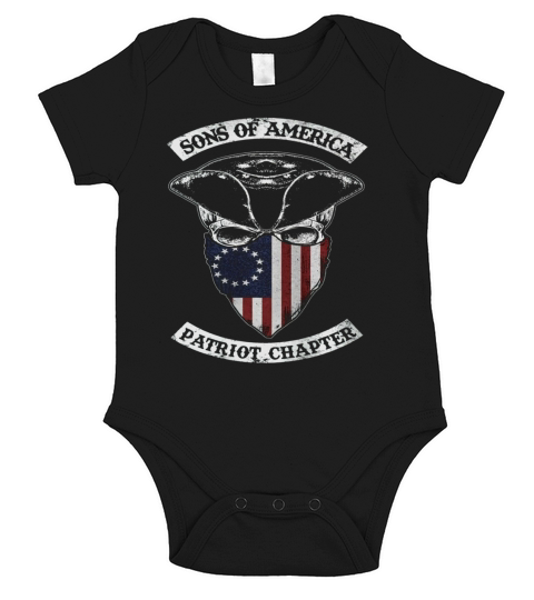 Sons Of America Patriot Chapter Short Sleeve Baby One-Piece