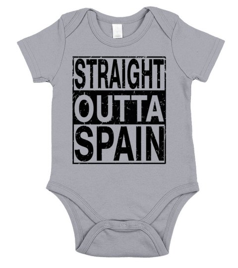 Spain Straight Outta Spain Short Sleeve Baby One-Piece