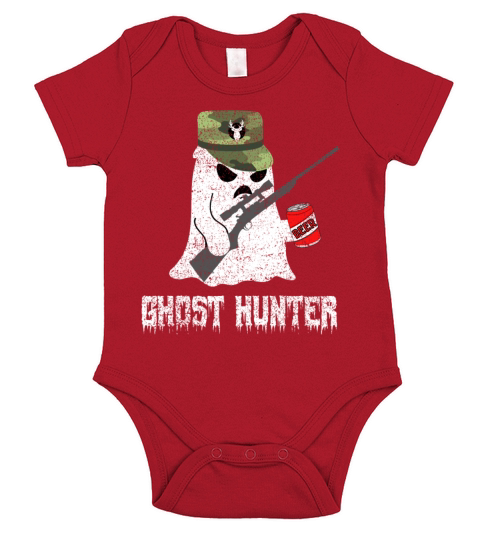 Spooky Ghost Hunter Short Sleeve Baby One-Piece