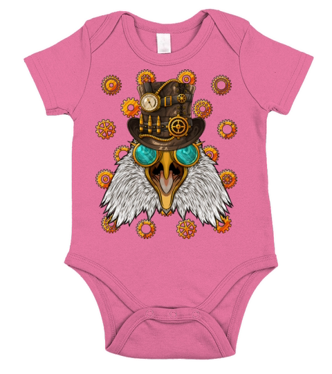 Steampunk Eagle Medieval Victorian Steam Powered A Short Sleeve Baby One-Piece
