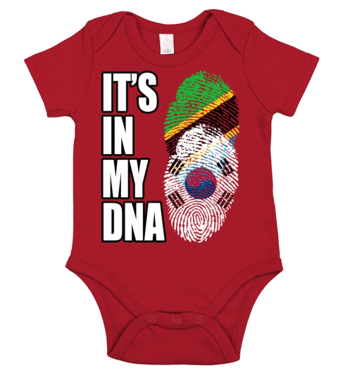 Tanzanian And South Korean Vintage Heritage DNA Fl Short Sleeve Baby One-Piece