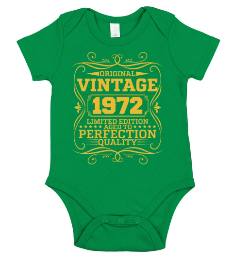 Vintage 1972 Original Limited Edition Short Sleeve Baby One-Piece