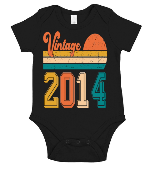 Vintage 2014 birthday gift Short Sleeve Baby One-Piece