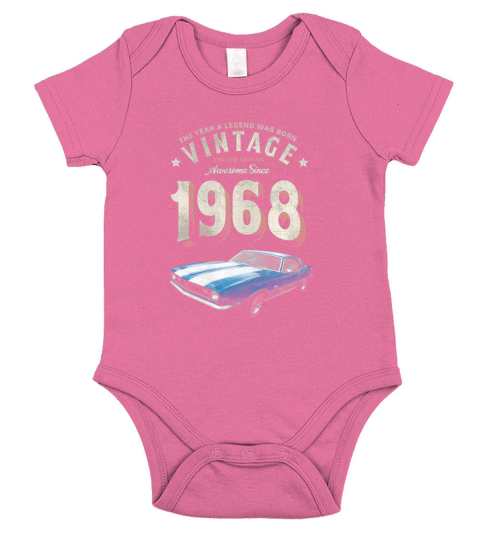 VINTAGE CAMARO 1968 SHIRT Short Sleeve Baby One-Piece