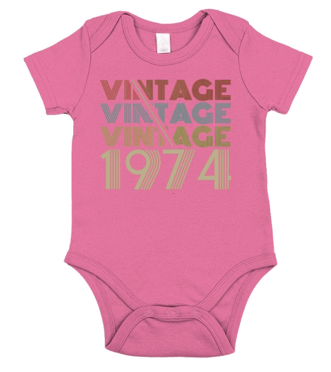 Vintage Legends Born In 1974 Aged 44 Years Old Being Awesome Short Sleeve Baby One-Piece