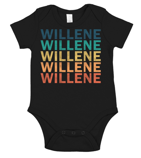 Willene Name T Shirt - Willene Vintage Retro Name Short Sleeve Baby One-Piece