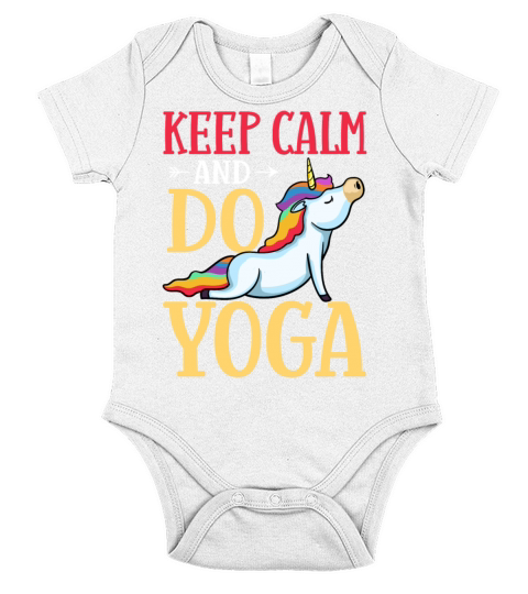 Yoga Unicorn Beginner Workout Quotes Meditation Short Sleeve Baby One-Piece