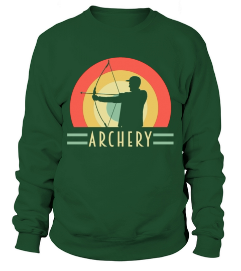 Archery Bow Hunting Vintage Longbow Sweatshirt Unisex
