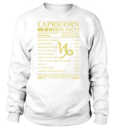 Capricorn Facts Sweatshirt Unisex