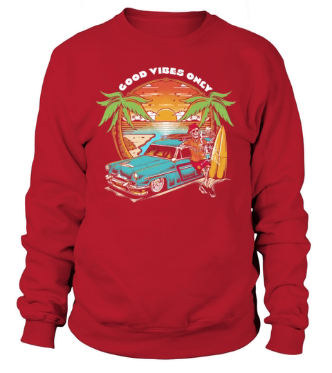 Good Vibes Only Vintage Sweatshirt Unisex