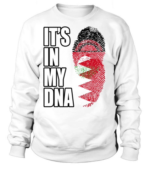 Malawian And Bahraini Mix Heritage DNA Flag Sweatshirt Unisex