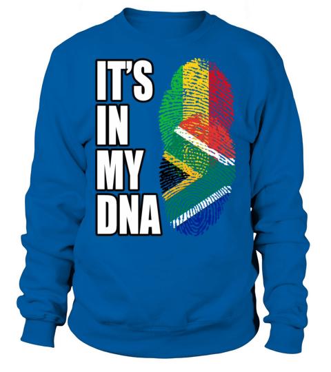 Malian And South African Mix Heritage DNA Flag Sweatshirt Unisex