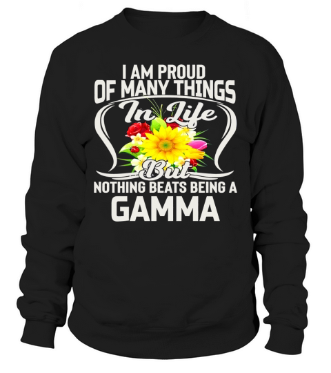 Proud Being A Gamma Flower Vintage Mothers Day Gift Sweatshirt Unisex