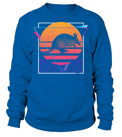 Retro Vintage Armadillo Animal Zoology Zookeeper Sweatshirt Unisex