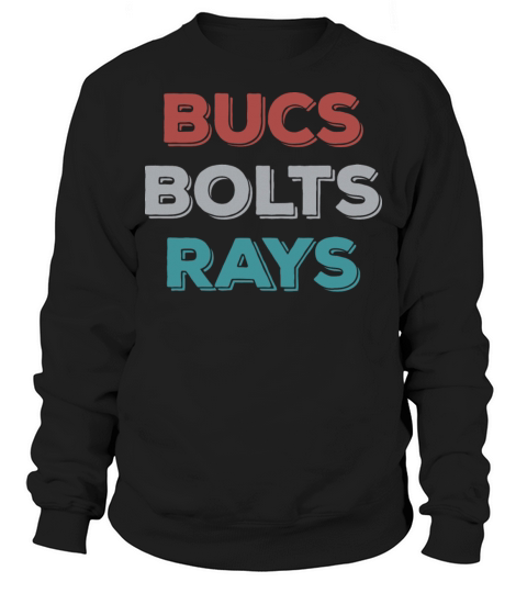 Retro Vintage Bucs Bolts Rays Sweatshirt Unisex
