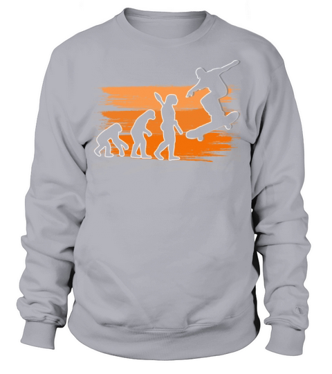 Skating Board Skate Skater Evolution Of Skateboard Sweatshirt Unisex