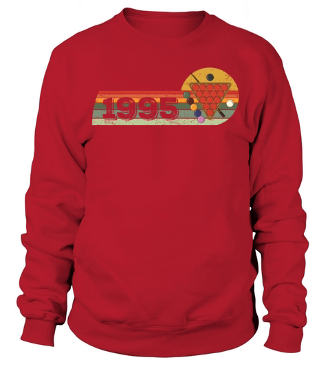 Snooker Snooker-game Vintage born 1995 Birthday Sweatshirt Unisex
