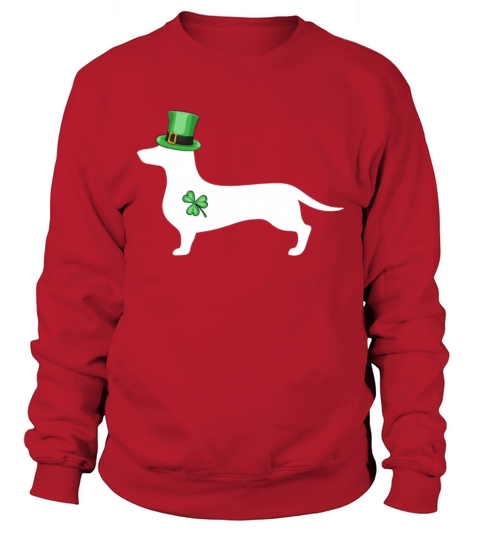 St Patricks Day Dachshund Dog Lover Funny Sweatshirt Unisex