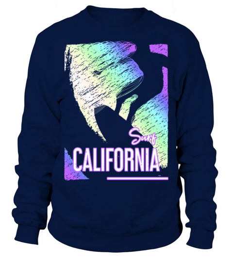 Surf California State Souvenir The Golden State Sweatshirt Unisex