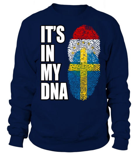 Tajikistani And Swedish Vintage Heritage DNA Flag Sweatshirt Unisex