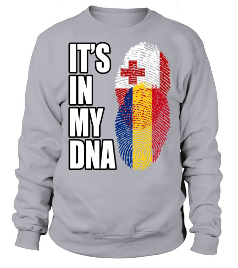 Tongan And Romanian Mix Heritage DNA Flag Sweatshirt Unisex