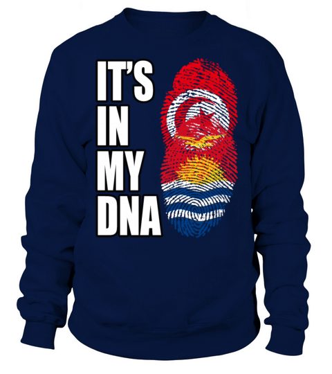 Tunisian And Kiribati Mix Heritage DNA Flag Sweatshirt Unisex